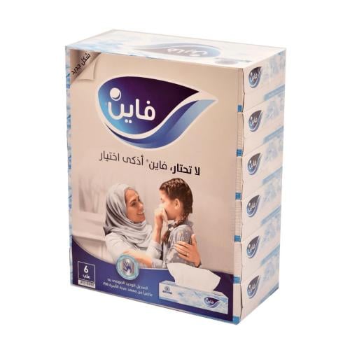 مناديل فاين 6*100 قطعة- نشاف
