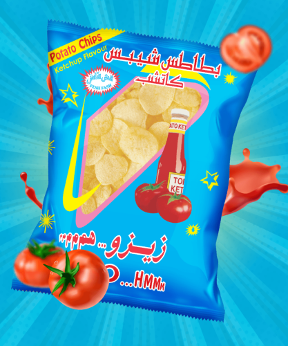 بطاطس زيزو كاتشب 100g