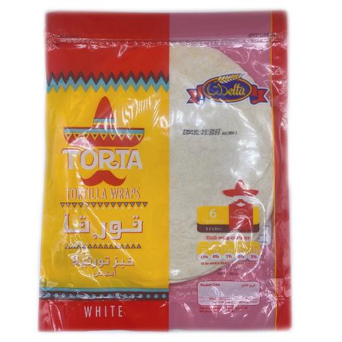 خبز تورتيلا أبيض 6حبه280 جرام
