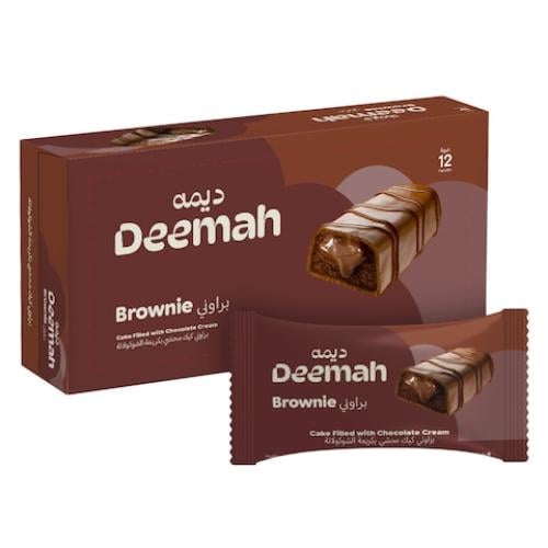 كيك ديمة براوني بالشوكولاتة 12 قطعه
