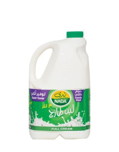 ندى لبن كامل الدسم 3 لتر