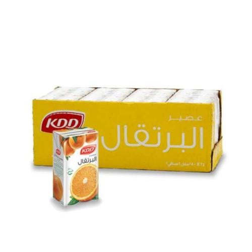 عصير كي دي دي برتقال 180 مل * 24 حبة كرتون