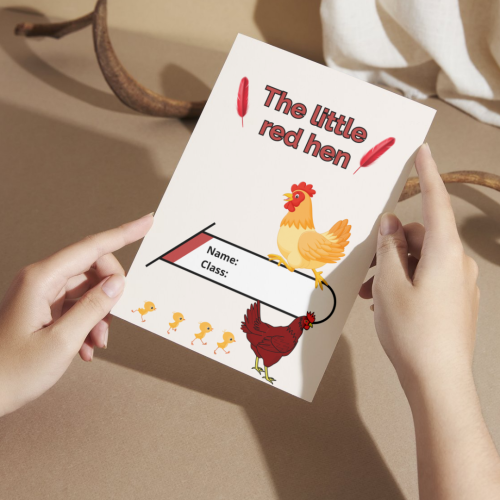 مطوية انجليزي The little red hen - سادس