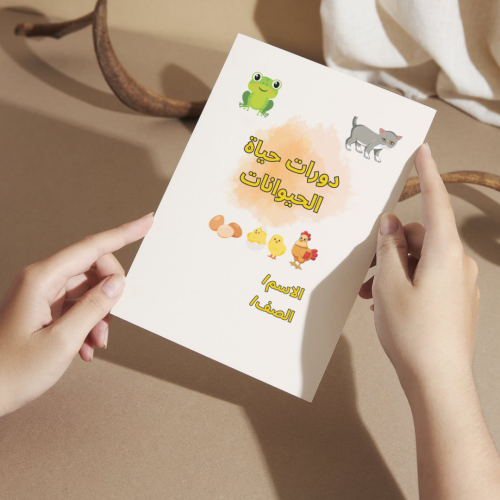 مطوية العلوم دورات حياة الحيوانات - ثالث