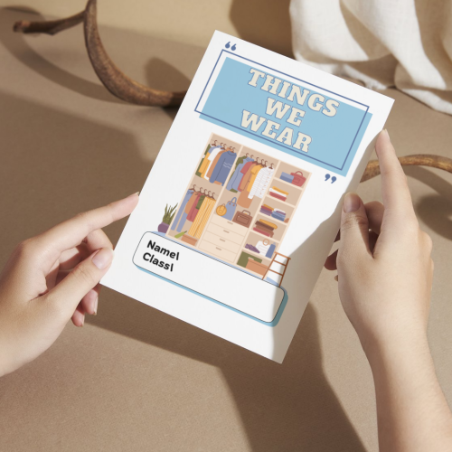 مطويه انجليزي things we wear ( الملابس) - ثاني