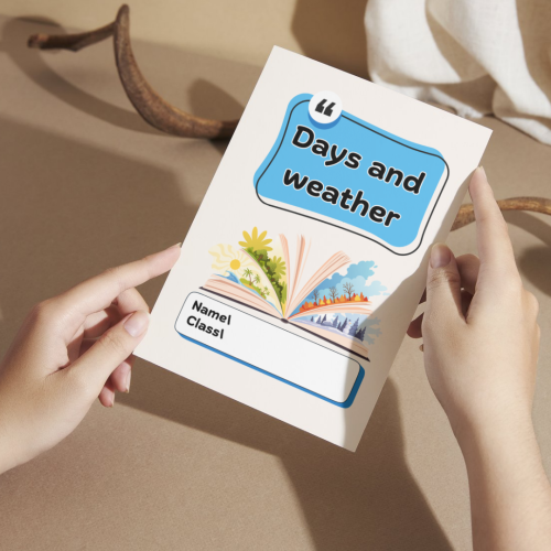 مطوية Engilsh Days and weather - أولى