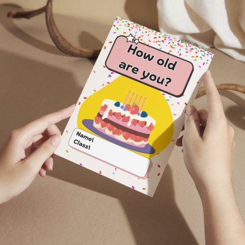 مطوية English How old are you أولى