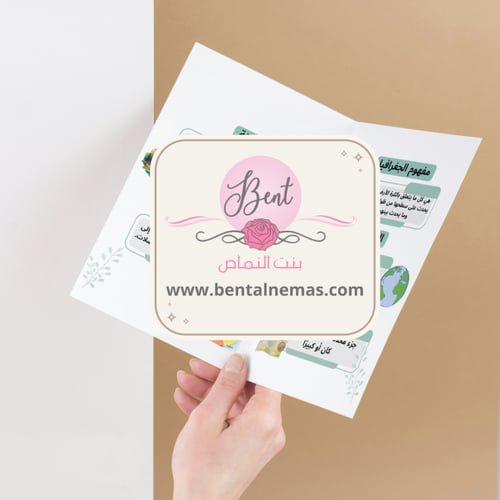 مطوية اجتماعيات الجغرافيا - رابع