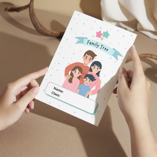 مطوية انجليزي family tree (شجرة العائلة) - أولى