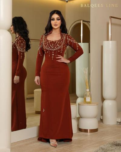 فستان سهره طوبي شك يدوي