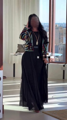 فستان مروى الأسود