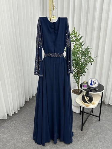 فتون. الخامه شيفون جورجيت شك يدوي