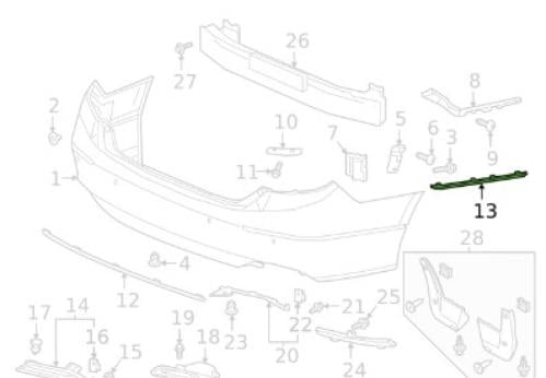 نيكل صدام خلفي يمين جانبي اكورد 2018 اصلي
