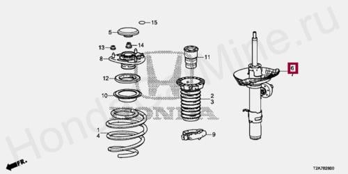 مساعد امامي يمين اكورد 2015-2016 اصلي