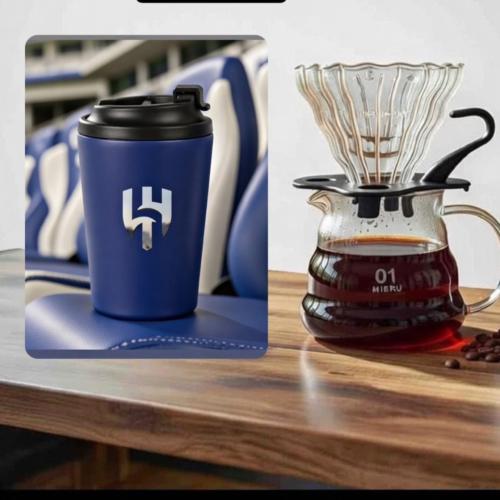 كوب الهلال كحلي او اسود + بكج سيرفر V60