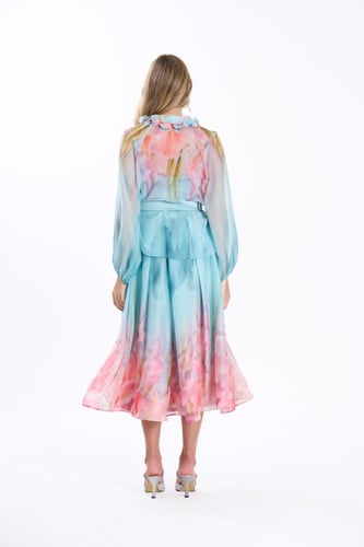 طقم فلو قطعتين تنوره و بلوزه