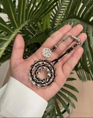 مسبحة بكلايت شفاف