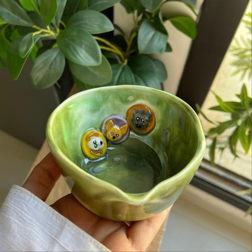 وعاء ماتشا محبين الكلاب#2