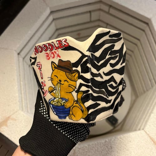 Noodles box The zebra Cat