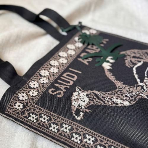 TOTE BAG - الهوية السعودية - أسود
