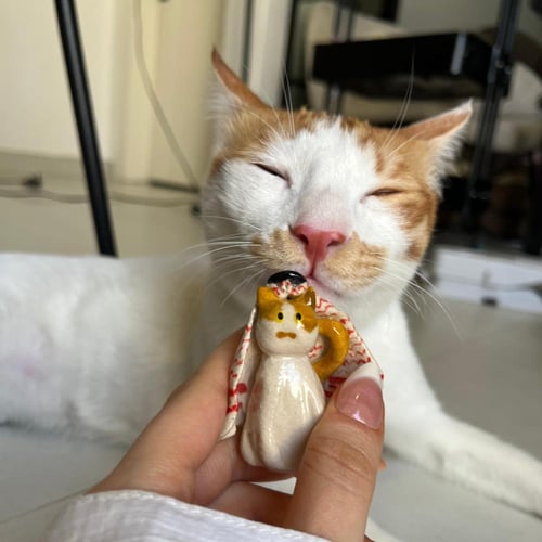 تخصيص الشيخ مياو ميدالية - تعليقة سياره - مجسم يصم...