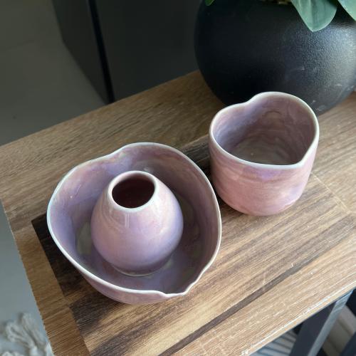 كوب قلب بنفسجي