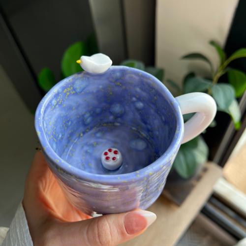 كوب العيد السعيد طير الهيدرنجة