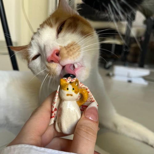 تخصيص الشيخ مياو ميدالية - تعليقة سياره - مجسم يصم...