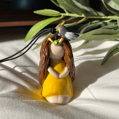 الاميره كاليسي و طيرها تعليقة سيارة-ميدالية