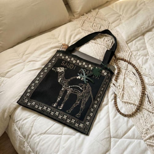 TOTE BAG - الهوية السعودية - أسود