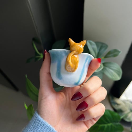 كوب قهوة سعودية -اسبريسو - او حامل للوسك يصمَّم حس...