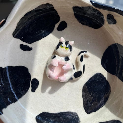 وعاء البقره للإكسسوارات -وعاء شرب للقطط