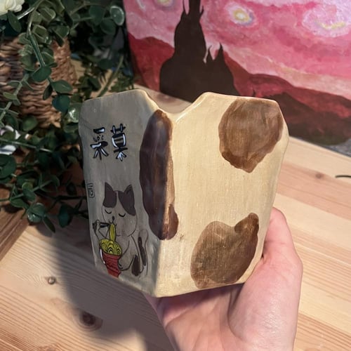 وعاء بوكس النودلز البني