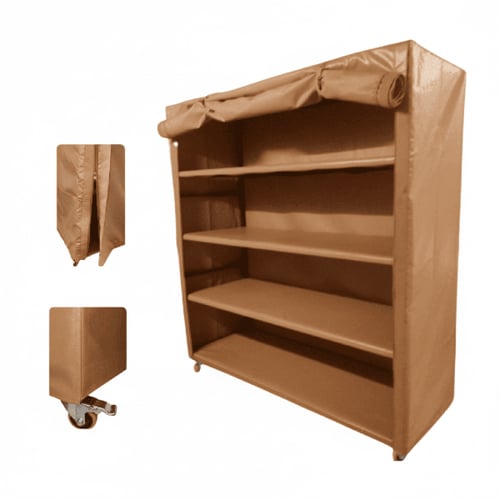 دولاب تخزين متنقل لون بيج