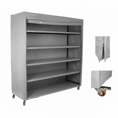 دولاب تخزين متنقل لون رصاصي