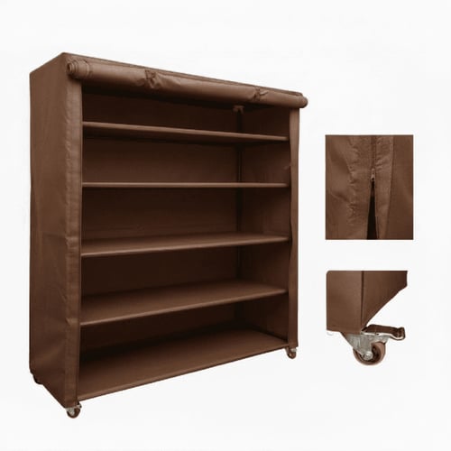 دولاب تخزين متنقل لون بني