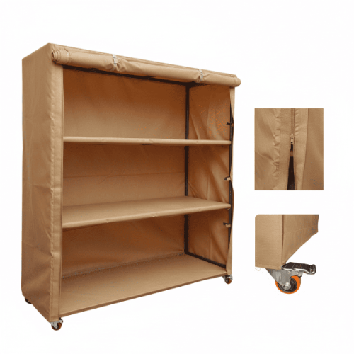 دولاب تخزين متنقل لون بيج