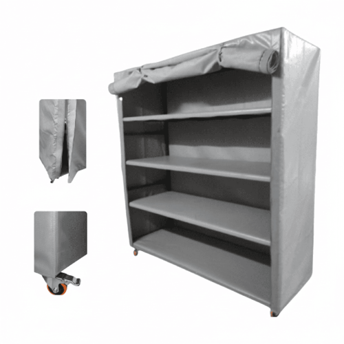 دولاب تخزين متنقل لون رصاصي