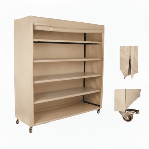 دولاب تخزين متنقل لون سكري