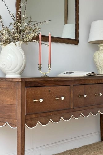 مدخل كونسول خشب سنديان