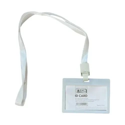 حامل بطايق بلاستيك عرضي بحبل أبيض SBC5523 001