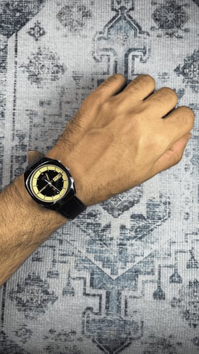 ساعة ريكو اليابانية الكلاسيكية (ڤنتج) بسوار بني