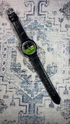 ساعة ريكو اليابانية الكلاسيكية (ڤنتج) بسوار أسود