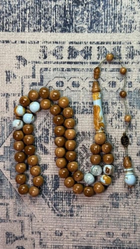 مسباح من الكوك المطعّم بالباكلايت السماوي – أناقة...