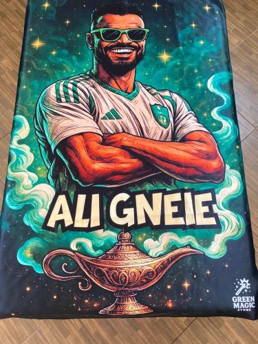علم علي مجرشي لاعب الاهلي السعودي "علي جني"
