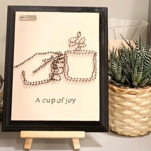 كوب من السعادة ( 20 سم* 25 سم )