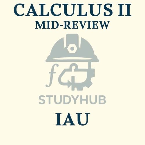 IAU - Calculus II — Mid Review