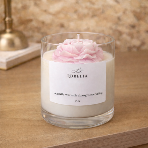 شموع دفء لوبيليا - عطر الرمان