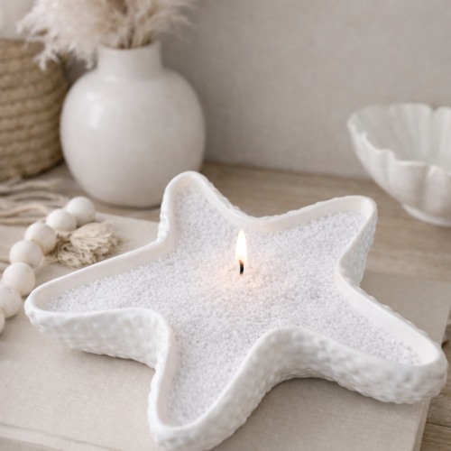 شمع رملي معطر ابيض 500 g