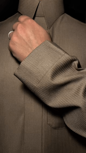 Men's winter striped fabric PR11